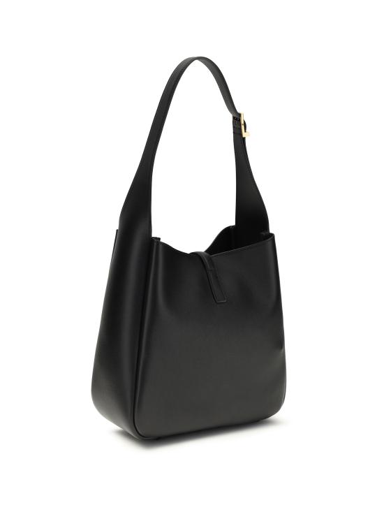 26SS 생로랑 LE 5 A 7 서플 그레인드 레더 스몰백 850533AAAUQ 1000 BLACK - SAINT LAURENT