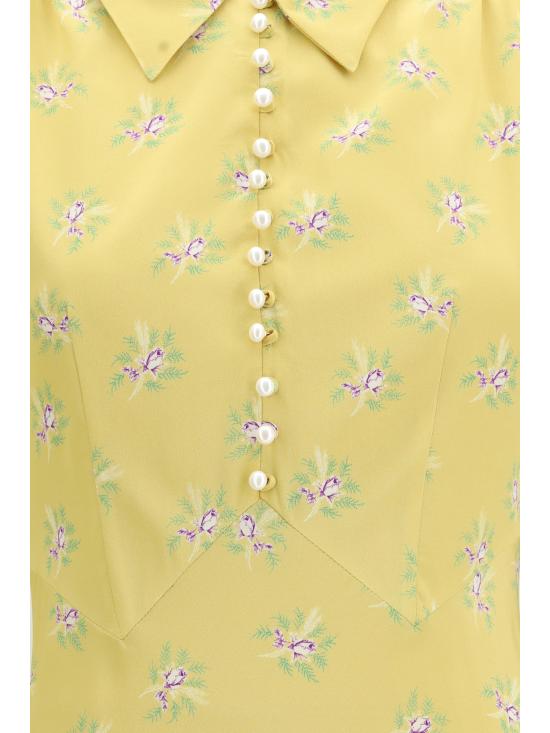 26SS 알레산드라리치 미디 원피스 FABX3598F4726 1792 YELLOW - ALESSANDRA RICH