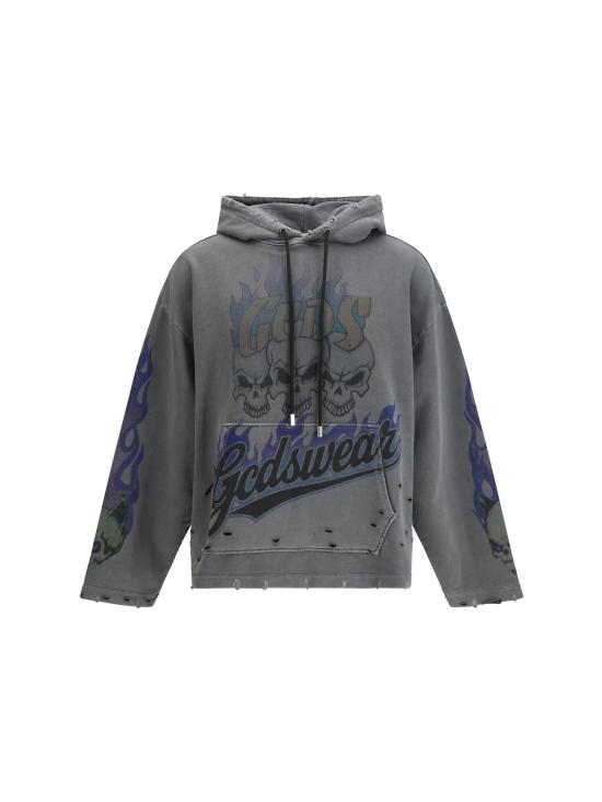 26SS 지씨디에스 후드 티셔츠 C1MWQE129F034 968L GREY