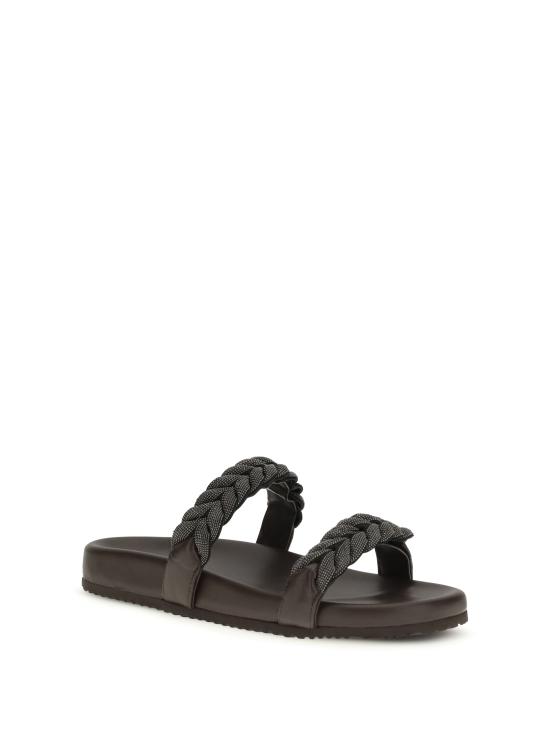 26SS 브루넬로 쿠치넬리 샌들 MZGAG3159 C8279 BROWN - BRUNELLO CUCINELLI