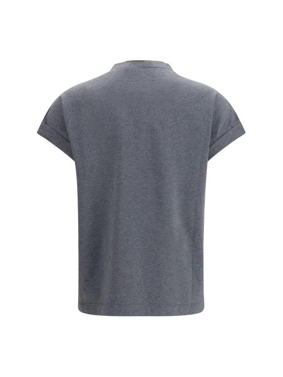 26SS 브루넬로 쿠치넬리 반팔 티셔츠 M0T18BD222 CV563 GREY - BRUNELLO CUCINELLI
