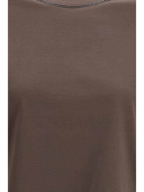 26SS 브루넬로 쿠치넬리 반팔 티셔츠 M0T81BZ100 C8589 BROWN - BRUNELLO CUCINELLI