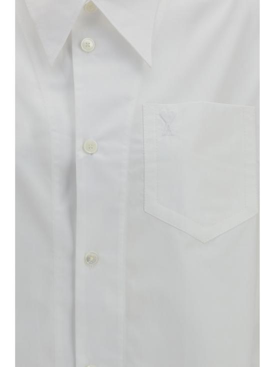 26SS 아미 셔츠 USH808CO0063 100 WHITE - AMI