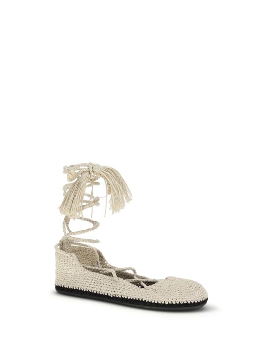 26SS 알라누이 플랫 슈즈 LWIR002R26KNI001 0F10 BLACK - ALANUI