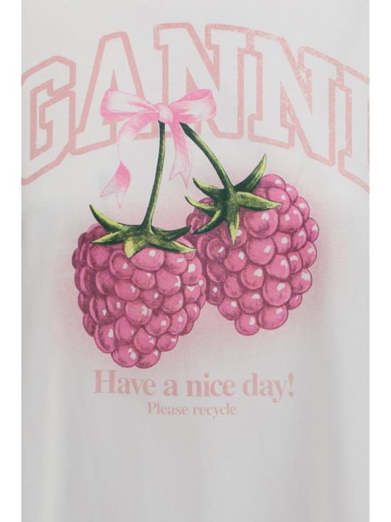 26SS 가니 반팔 티셔츠 A1050141 151 WHITE - GANNI