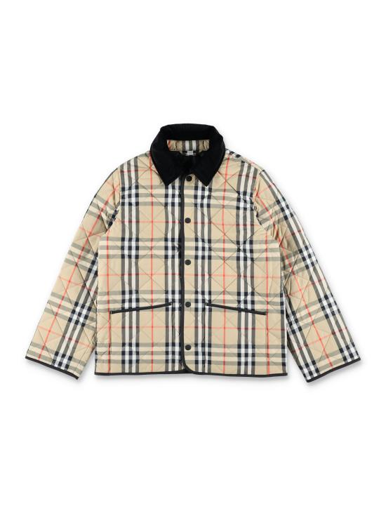 26SS [키즈] 버버리 캐주얼 자켓 8108500 B9368 SAND IP CHECK