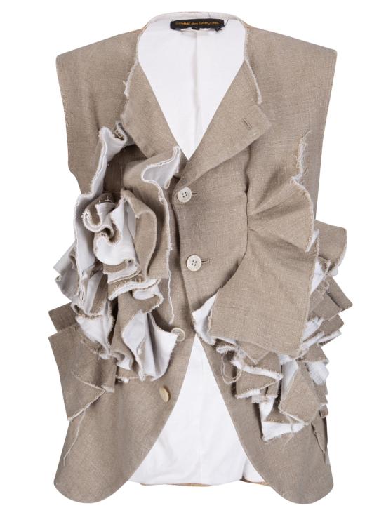 26SS 꼼데가르송 베스트 GQJ015S26 1 ECRU X ECRU