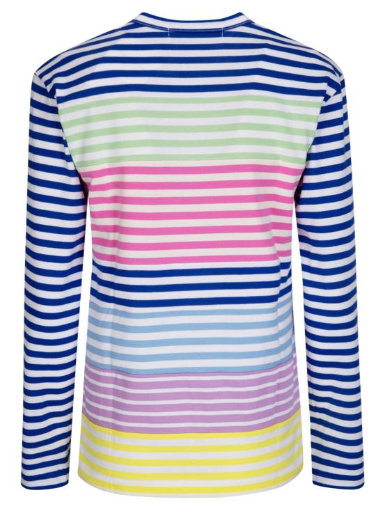 26SS 꼼데가르송 반팔 티셔츠 RQT016S26 1 BLU WHT XMULTI - COMME DES GARCONS