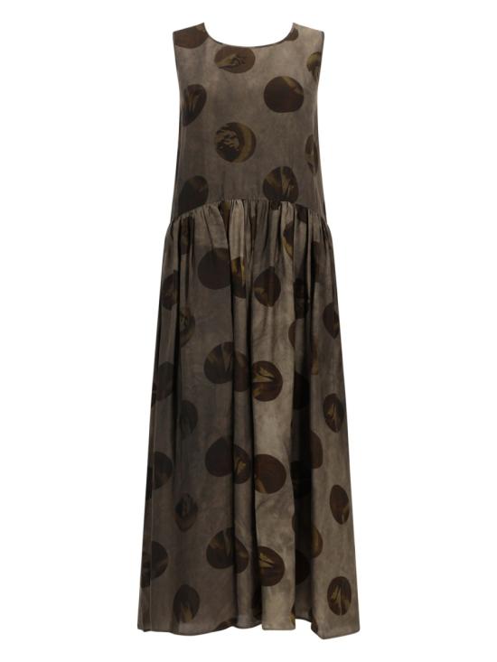 26FW 우마 왕 미디 원피스 UP5006 UW086 BROWN