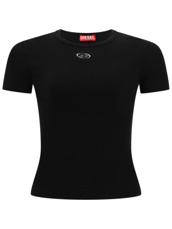 26SS 디젤 t-ele-long-od 반팔 티셔츠 A19910 0JMBA900 BLACK