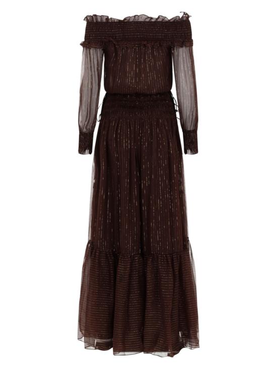 26SS 셀프 포트레이트 롱 원피스 RS26 156XA BR BROWN - SELF PORTRAIT