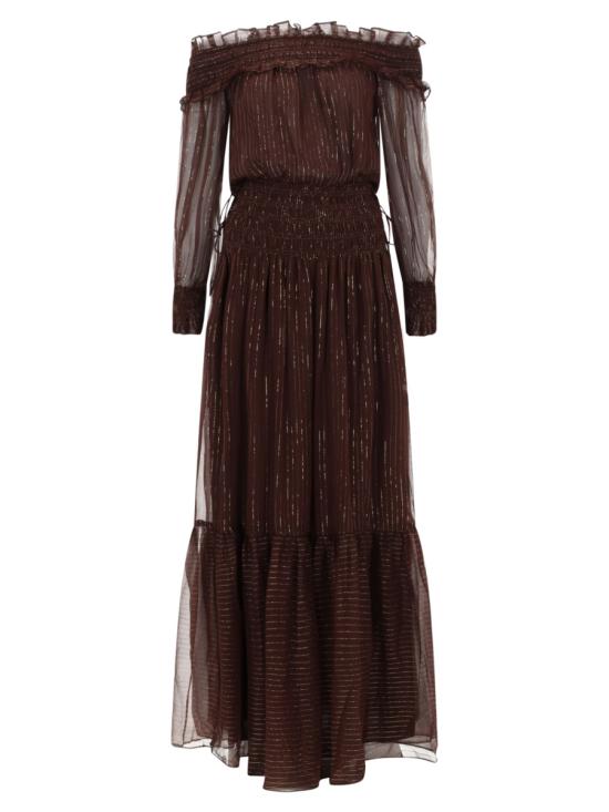 26SS 셀프 포트레이트 롱 원피스 RS26 156XA BR BROWN