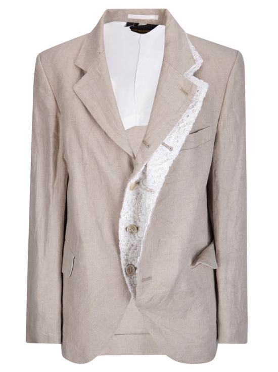 26SS 꼼데가르송 수트 자켓 GQJ024S26 1 ECRU X OFF WH