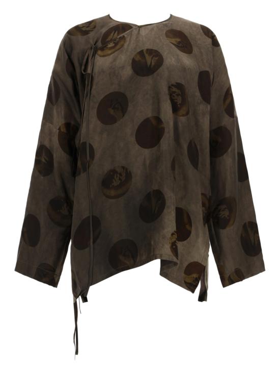 26SS 우마 왕 블라우스 UP1012 UW086 BROWN