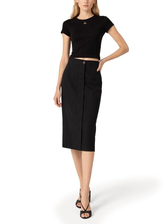 26SS 비비안웨스트우드 반팔 티셔츠 1G010019 J009CN401 BLACK - VIVIENNE WESTWOOD