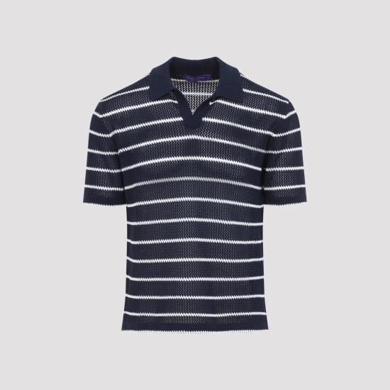 26SS 랄프로렌 퍼플라벨 폴로 티셔츠 790P10975001 CLASSIC CHAIRMAN NAVY - RALPH LAUREN PURPLE LABEL