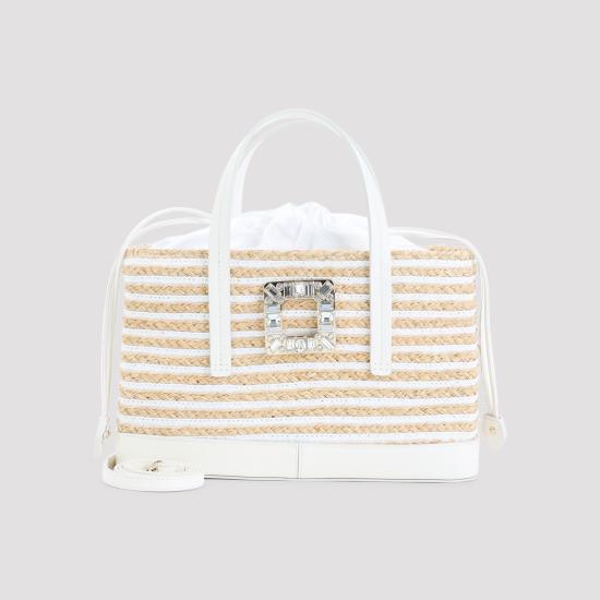 26SS 로저비비에 토트백 RBWAOKA4200V700J03 BIANCO CIRE - ROGER VIVIER