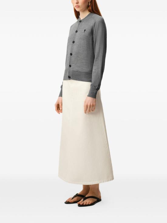 26SS 아미 가디건 FKC386 KN00390504 Grey - AMI