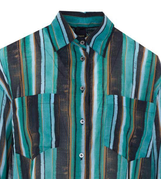 26SS 핑코 셔츠 106990 A3CHSD3 Blue - PINKO