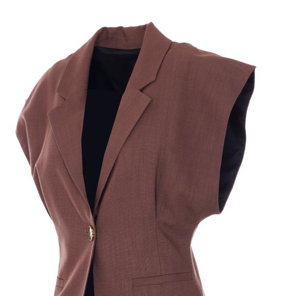 26SS 핑코 수트 자켓 106509 A2W6L78 Brown - PINKO