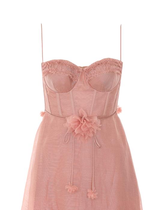 26SS 짐머만 미디 원피스 7568DS261 PEO Pink - ZIMMERMANN