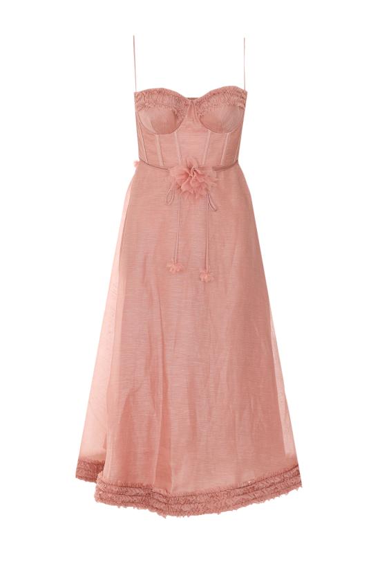 26SS 짐머만 미디 원피스 7568DS261 PEO Pink