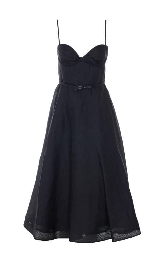 26SS 짐머만 미디 원피스 7477DS261 BLK Black