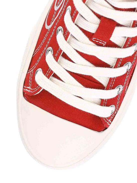  비비안웨스트우드 플림솔 하이탑 에코 스니커즈 75010001WW0004H406 Red - VIVIENNE WESTWOOD