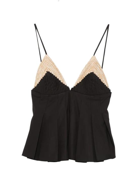 26SS ROSANNA OCAMPO 민소매 티셔츠 RO124NRO Black