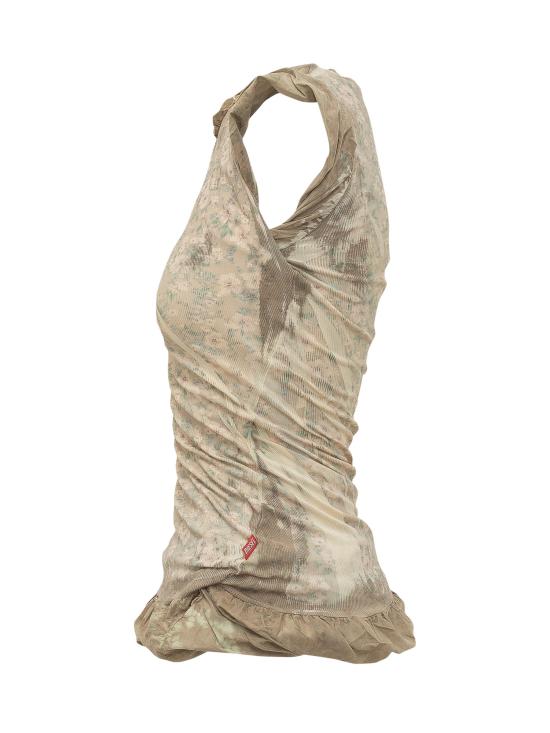 26SS 디젤 T-ORY 블리치드 이펙트 레이어드 탑 A229450IFBA 7FYA MULTICOLOR - DIESEL