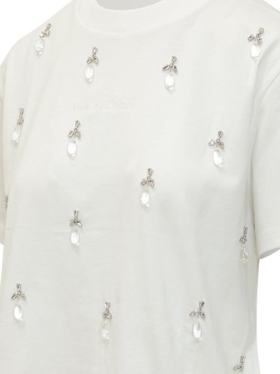 26SS 데 펨메스 반팔 티셔츠 D102JD D0101 OFF WHITE - DES PHEMMES