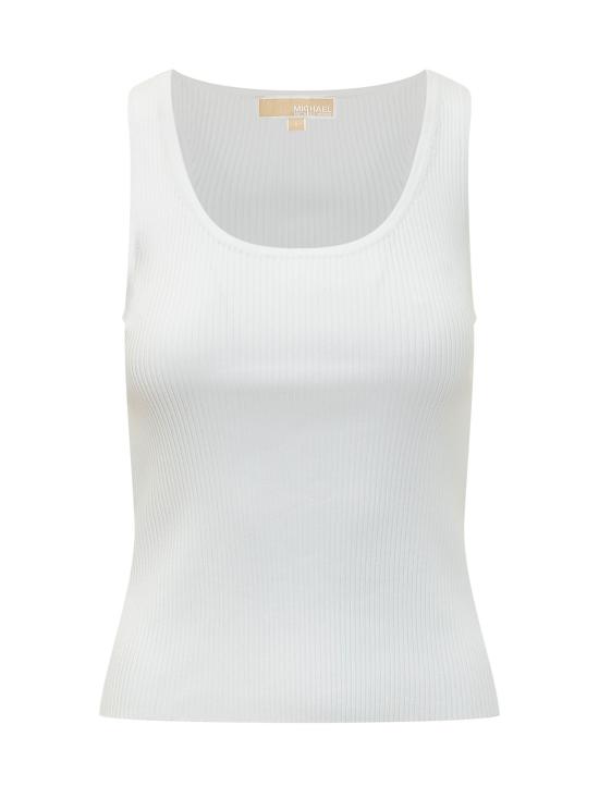 26SS 마이클 코어스 반팔 티셔츠 MS661545ZV 100 WHITE