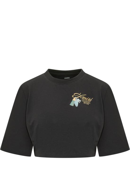 26SS 아미리 반팔 티셔츠 AWTOJR1053 001 BLACK