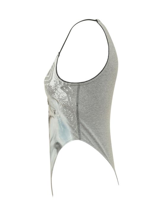 26SS 디젤 반팔 티셔츠 A210330QHHA 9CB ARGENTO - DIESEL