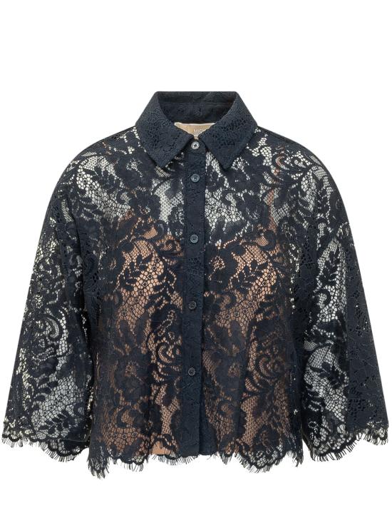 26SS 마이클 코어스 셔츠 MS64101KQ9 409 MIDNIGHTBLUE