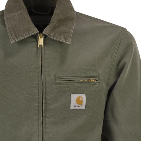 26SS 칼하트 언라인드 디어본 스톤 캔버스 디트로이트 자켓 I034819 OLIVE - CARHARTT