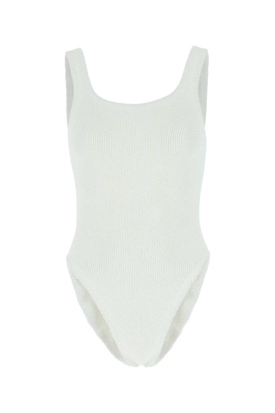  훈자 지 비키니 수영복 SQUARENECKSWIM WHITE White
