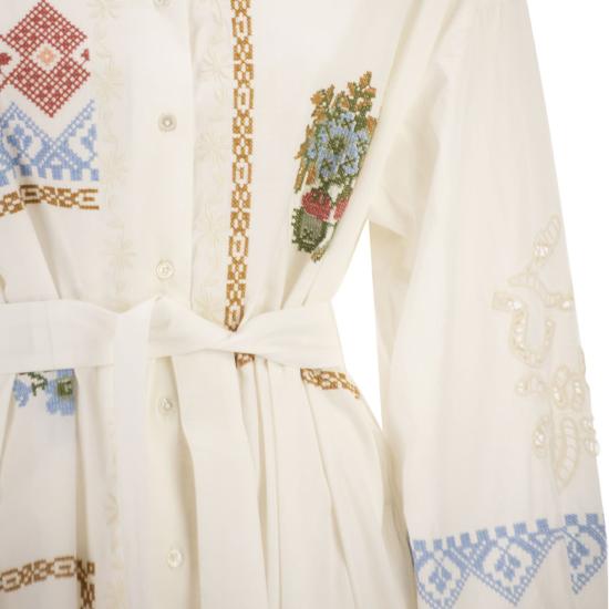 26SS 위켄드막스마라 미디 원피스 2615221022600 WHITE - WEEKEND MAX MARA