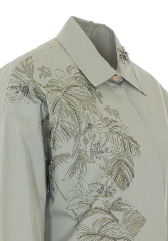 26SS 리우조 셔츠 CA6287T039A P9639 Green - LIU JO