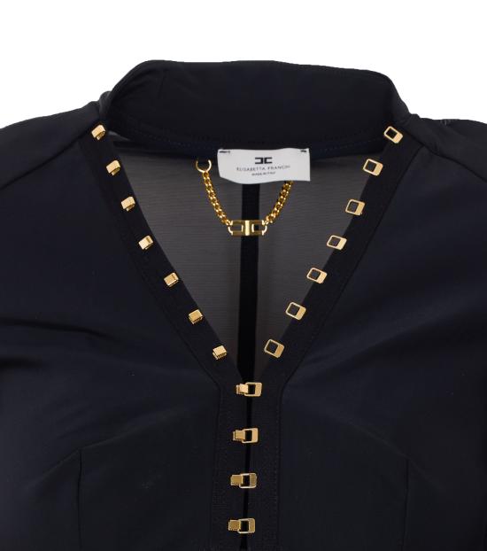 26SS 엘리자베타프랜치 수트 자켓 GI16762E2 110 Black - ELISABETTA FRANCHI