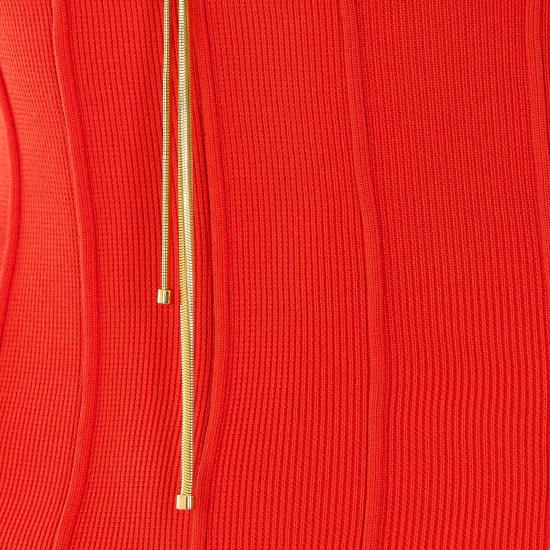 26SS 엘리자베타프랜치 미디 원피스 AM94T62E2 H85 Orange - ELISABETTA FRANCHI