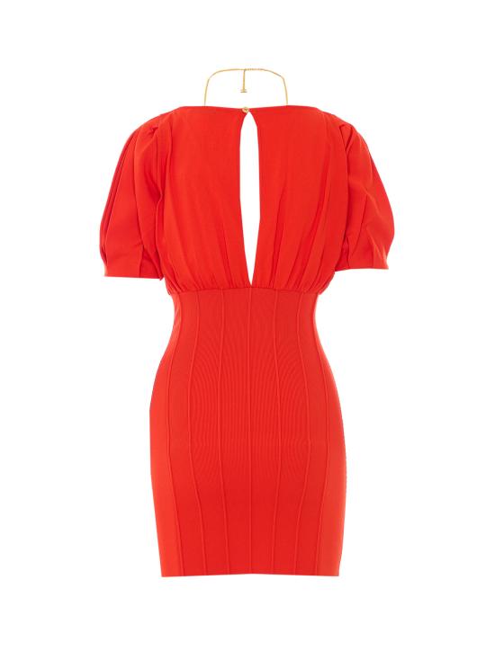 26SS 엘리자베타프랜치 미디 원피스 AM94T62E2 H85 Orange - ELISABETTA FRANCHI