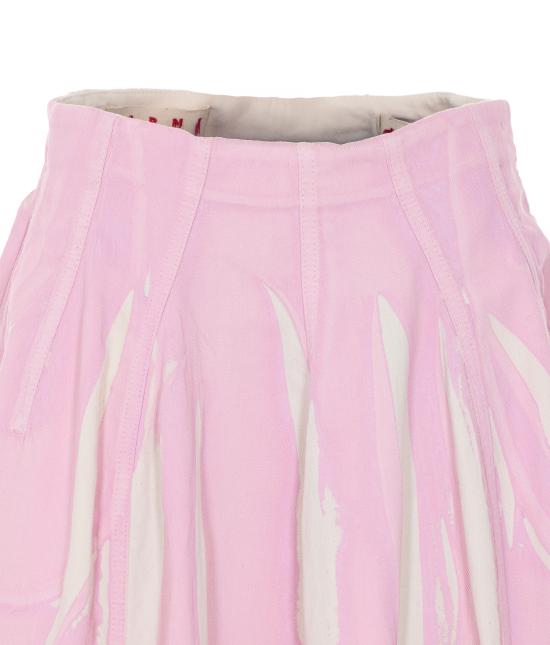 26SS 마르니 미디 스커트 GOJD0703A1 USCY64PRC13 Pink - MARNI