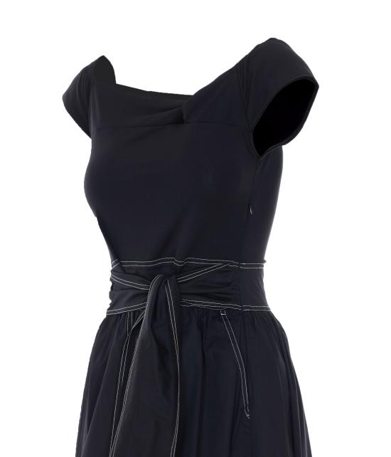 26SS 리우조 미디 원피스 WA6523J3890 A3573 Black - LIU JO