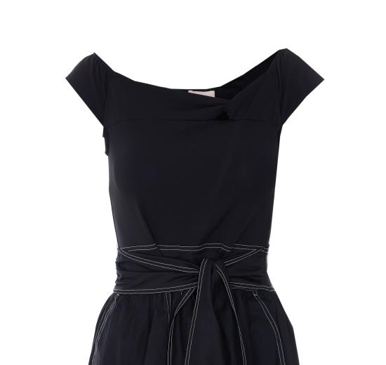 26SS 리우조 미디 원피스 WA6523J3890 A3573 Black - LIU JO