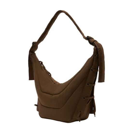 26SS 르메르 워터 리펠런트 나일론 캔버스 미디움 소프트 게임 백 BG0074 LF1330 BR480 brown - LEMAIRE