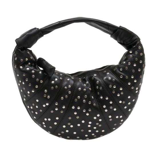 26SS 르메르 스터드 도트 미니 포춘 크루아상 백 BG0225 LL095 BR490 brown