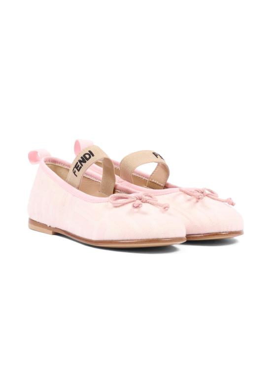 26SS [키즈] 펜디 플랫 슈즈 JFR377 AQ75 F1V9K PINK - FENDI