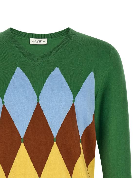 26SS 발렌타인 스웨터 B2P00114CA892517 Green - BALLANTYNE