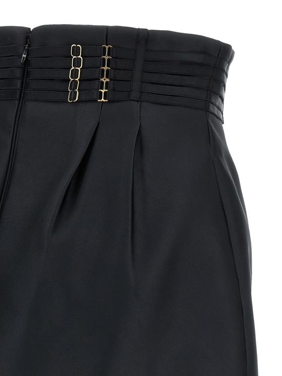 26SS 엘리자베타프랜치 롱 스커트 GO18962E2110 Black - ELISABETTA FRANCHI